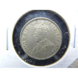 1927 Straits Settlements 10c.  XF.