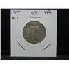 Image 3 : 1917 Type 1 Standing Liberty 25c.  VF+.