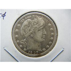 1907 Barber 25c.  AU.