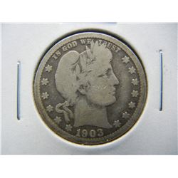 1903-O Barber 25c.  Good.