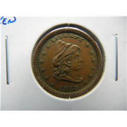 1863 Civil War Token.  "Our Army".