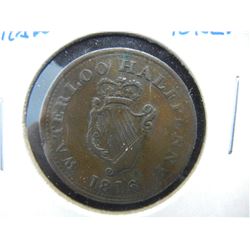 1816 Britain 1/2 Penny Token.