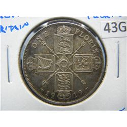 1919 Great Britain Silver Florin.  Nice.