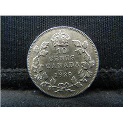 1929 Canada 10c.  XF+.  Nice.