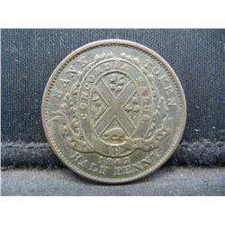 1842 Lower Canada 1/2 Penny Token.
