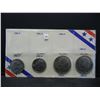Image 1 : 1982 PD Key Date Quarters & Halves 4-Coin Uncirculated Set.