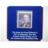 Image 2 : 1941 & 1942 Lincoln Cents and Stamp Set Explaining Lincoln's Failure to Win VP Nomination.