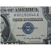 Image 2 : 1957-A $1 Blue Seal Silver Certificate.  Nice Crisp Note.  Serial # H60180844A
