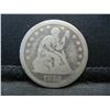 Image 1 : 1858 Seated Liberty Quarter.
