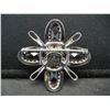 Image 2 : Sterling Silver Amethyst Cluster Woman's Brooch. Marked "Banecraft Sterling"
