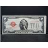 Image 1 : 1928-G $2 Red Seal Silver Certificate.  Nice Crisp Note.  Serial # E05056724A