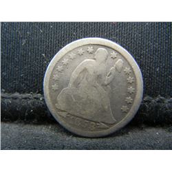 1853 Seated Liberty Dime.