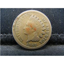 1862 CN Indian Head Cent.  Civil War Year.