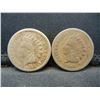 Image 1 : 1863 & 1864 CN Indian Head Cents.