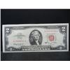 Image 1 : 1963-A $2 Red Seal United States Note.  Nice Crisp Note.  Serial # A15838161A