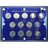 Image 1 : 1979-1981 Susan B Anthony Uncirculated 13 Coin Set, Includes 1979-S Type 2 and Proof Issues.