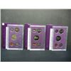 Image 1 : 1988 1989 1990 United States Mint 5-Coin Proof Sets With Original Government Packaging.