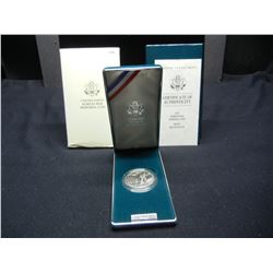 1991 Korean War Memorial Coin Proof Silver Dollar With Original Government Packaging & COA.