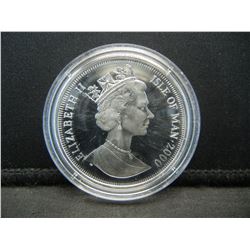 2000 1 Crown Isle of Man .925 Silver GEM Proof.  10,000 made!  Cat Val $47.50.