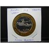 Image 3 : Monte Carlo Los Vegas Nevada $10 (.999) silver gambling token.   In capsule.