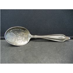 Vintage Sterling Spoon.  Hey Diddle Diddle Nursery rhyme.