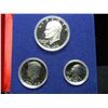 Image 2 : 1976-S (3) Piece Bicentennial Proof Set:  Ike, Washington, and Kennedy.