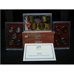 2010-Silver Proof Set.  Regular coinage plus (5) silver parks quarters and (4) presidential dollars.