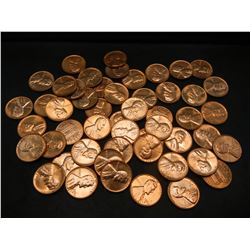 (2) Rolls Lincoln memorial cents:  1960-D Large and Small Date.  Red BU.