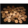 Image 1 : (2) Rolls Lincoln memorial cents:  1960-D Large and Small Date.  Red BU.