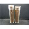 Image 7 : (2) Rolls Lincoln memorial cents:  1960-D Large and Small Date.  Red BU.