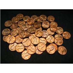 (2) Rolls Lincoln memorial cents:  1968-S Large and 1970-D.  Red BU.