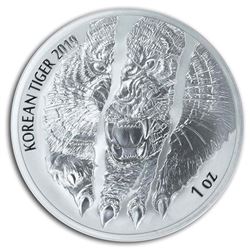 2019 South Korea 1 oz Silver Tiger BU