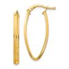 Image 1 : 14k Yellow Gold Small Oval Hoop Earrings - 2x2 mm