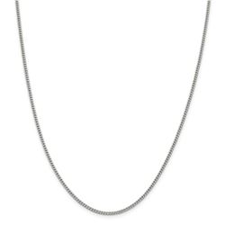 Sterling Silver 2 mm Curb Chain - 18 in.