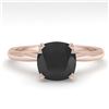Image 1 : 1.10 ctw VS/SI Diamond Solitaire Art Deco Ring 14K Rose Gold