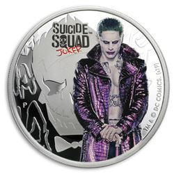 2019 Tuvalu 1 oz Silver Suicide Squad Joker Proof