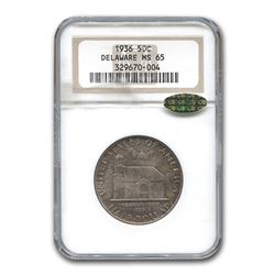 1936 Delaware Half Dollar MS-65 NGC CAC