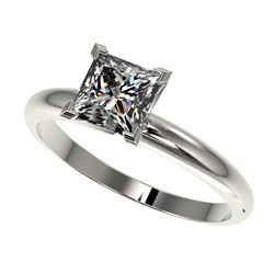 3.25 ctw Blue Sapphire & Diamond Ring 14K White Gold