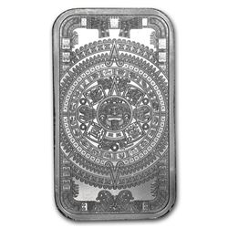 1 oz Silver Bar - Aztec Calendar