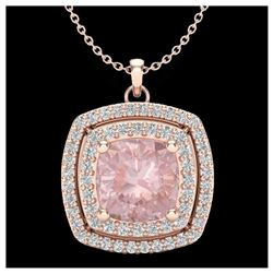 1.25 ctw Intense Fancy Yellow Diamond Art Deco Necklace 18K Rose Gold