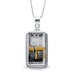 10 gram Silver - PAMP Israel Gilded Pendant (w/Chain)