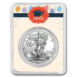2019 1 oz Silver American Eagle - Graduation Balloons