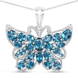 2.88 ctw Genuine Blue Topaz .925 Sterling Silver Ring