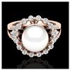 Image 1 : 1.20 ctw VS Black Diamond Solitaire Ring 10K Rose Gold