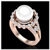 Image 2 : 1.20 ctw VS Black Diamond Solitaire Ring 10K Rose Gold