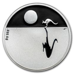 2018 Australia Silver $1 Kangaroo at Sunset