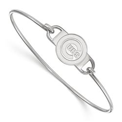 Sterling Silver MLB Chicago Cubs Wire Bangle