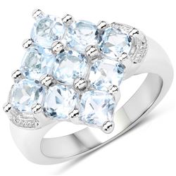 0.45 ctw Genuine Green Diamond and Yellow Diamond .925 Sterling Silver Ring