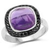 Image 1 : 2.23 ctw Genuine Amethyst .925 Sterling Silver Ring