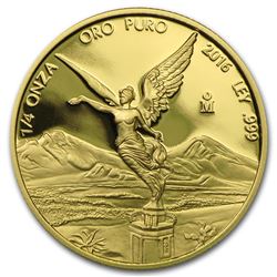 2016 Mexico 1/4 oz Proof Gold Libertad